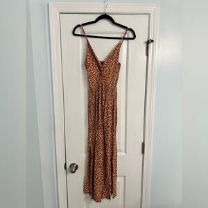 Angie Brown Geometric Maxi Dress